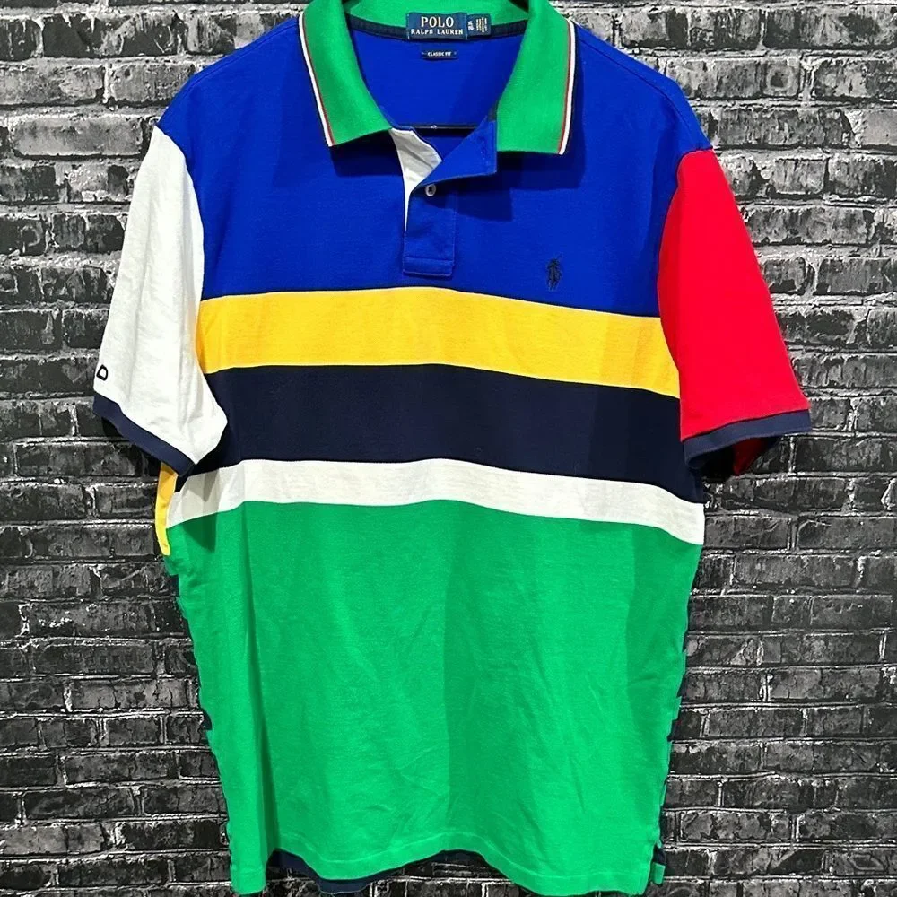 Polo by Ralph Lauren Men's Color Block Polo Shirt